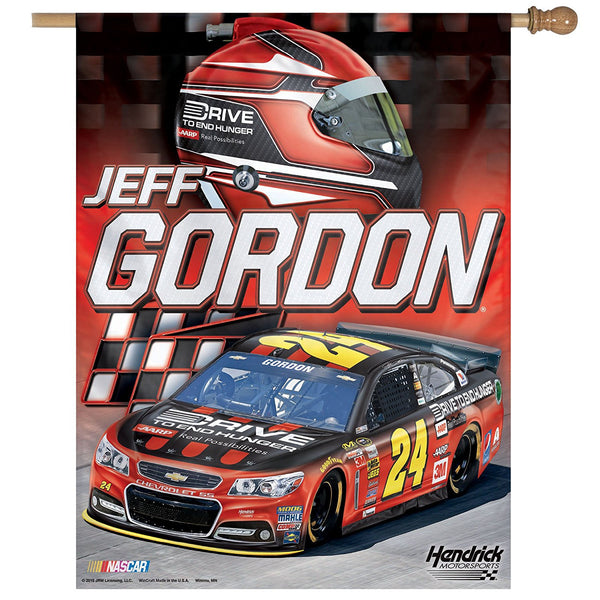 Jeff Gordon NASCAR 27" x 37" Vertical Flag