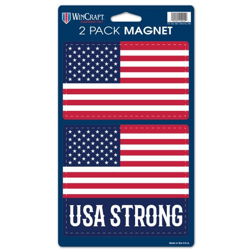 Support America Patriotic 2 Pk Magnets - American Flag
