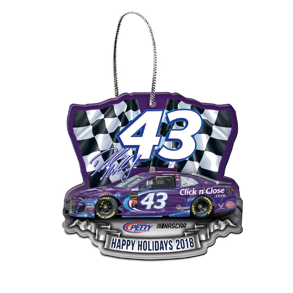 Bubba Wallace NASCAR 2018 Dated Acrylic Ornament