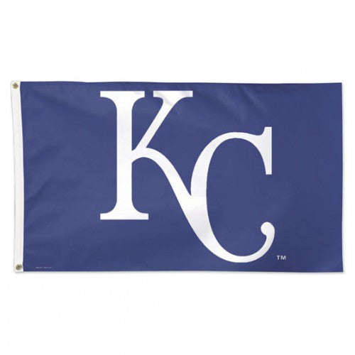 Kansas City Royals MLB Team Logo 3' x 5' Single-Sided Deluxe Flag