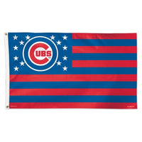 Chicago Cubs MLB 3' x 5' Single-Sided Deluxe Flag - Stars and Stripes