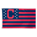 Cleveland Indians MLB 3' x 5' Single-Sided Deluxe Flag - Stars and Stripes