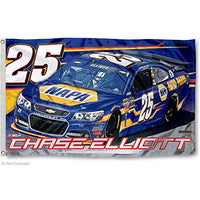 Chase Elliott #25 NASCAR 3' x 5' Single-Sided Deluxe Flag - NAPA