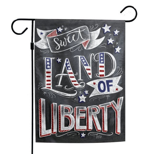Support America Patriotic 12" x 18" Garden Flag - Sweet Land of Liberty