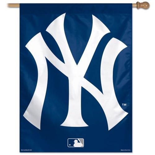 New York Yankees MLB 27" x 37" Vertical Flag - Logo/Solid Background