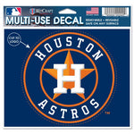 Houston Astros MLB 4.5" x 5.75" Cut-to-Logo Multi-Use Decal - Name