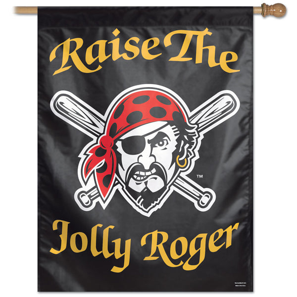 Pittsburgh Pirates MLB Raise The Jolly Roger 27" x 37" Vertical Flag