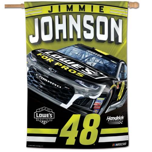 Jimmie Johnson #48 Lowe's NASCAR 28" x 40" Vertical Flag