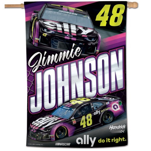 Jimmie Johnson NASCAR 28" x 40" Vertical Flag