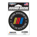 3" Round NASCAR Logo Decal