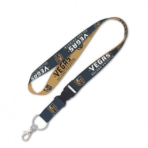 Vegas Golden Knights NHL 1" wide Lanyard with Detachable Buckle - Team Colors