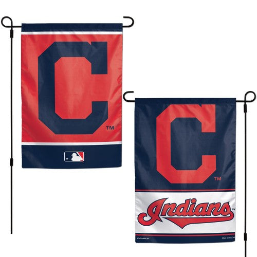 Cleveland Indians MLB 12.5" x 18" 2-Sided Garden Flag - Name/Logo