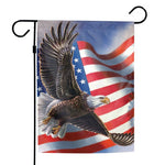 Support America Patriotic 12" x 18" Garden Flag - American Eagle