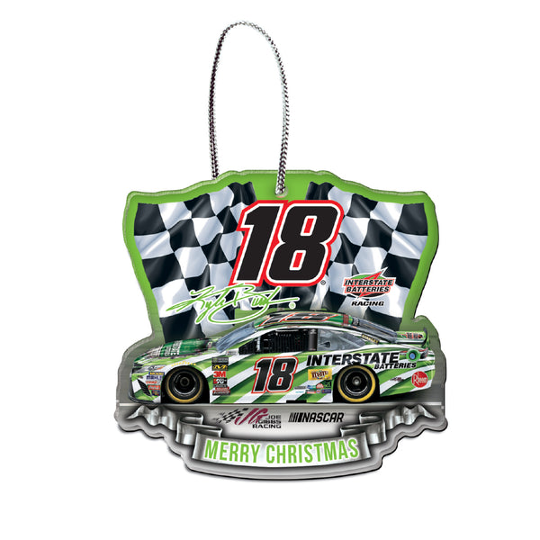 Kyle Busch NASCAR 2018 Dated Acrylic Ornament