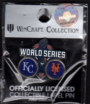 2015 World Series MLB Collectible Pin - Kansas City Royals vs New York Mets