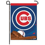 Chicago Cubs MLB 11" x 15" Garden Flag - Ball and Glove