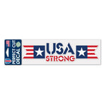 Support America Patriotic 3" x 10" Perfect Cut Decal - USA Strong