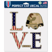 Support America Patriotic 8" x 8" Perfect Cut Decal - Love My Soldier