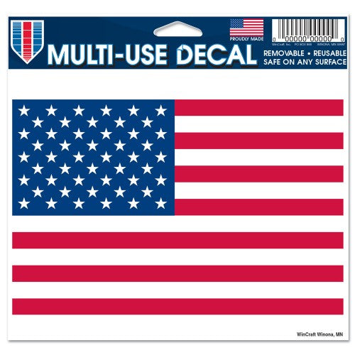 Support America Patriotic 4.5" x 5.75" Multi-Use Decal - American Flag