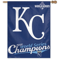 Kansas City Royals MLB 27" x 37" Vertical Flag - 2015 World Series Champions