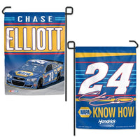 Chase Elliott #24 NASCAR Logo Double-Sided 12" x 18" Garden Flag