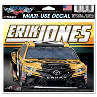 Erik Jones NASCAR 4.5" x 5.5" Multi Use Decal - Color Car Image