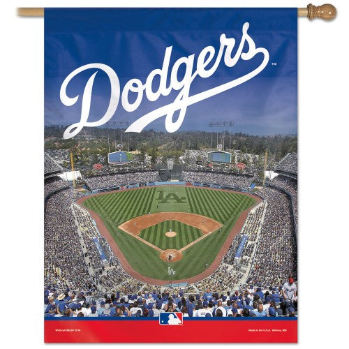 Los Angeles Dodgers MLB 27" x 37" Vertical Flag - Dodger Stadium