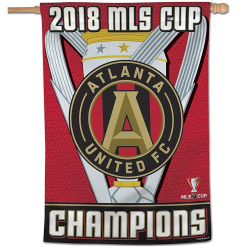 Atlanta United FC MLS 28" x 40" Vertical Flag - 2018 MLS Cup Champions