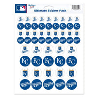 Kansas City Royals MLB 8.5" x 11" Vinyl Sticker Decal Sheet