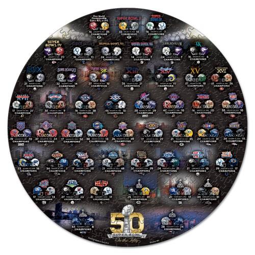 Super Bowl 50th Anniversary NFL 500-Piece Jigsaw Puzzle