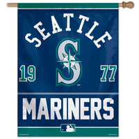 Seattle Mariners MLB 27" x 37" Year Established Vertical Flag
