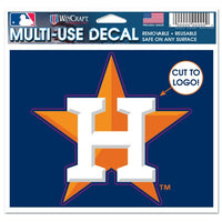 Houston Astros MLB 4.5" x 5.75" Cut-to-Logo Multi-Use Decal - Logo