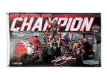 Kurt Busch NASCAR 3' x 5' Single-Sided Deluxe Flag - 2017 Daytona Champion