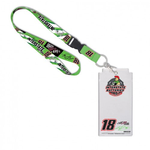 Kyle Busch NASCAR Interstate Batteries Credential Holder with Lanyard