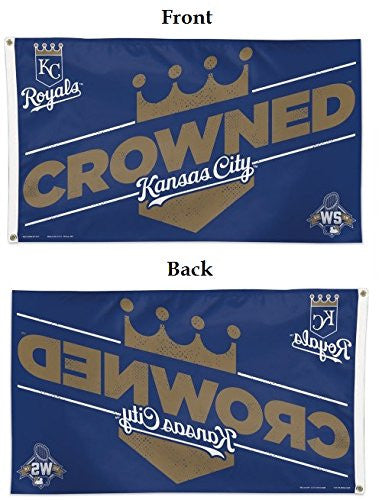 Kansas City Royals MLB 3' x 5' Single-Sided Deluxe Flag - World Series "Crowned"