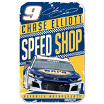 Chase Elliott NASCAR Speed Shop 11 x 17 Plastic Sign