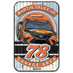 Martin Truex Jr NASCAR Garage Area 11 x 17 Plastic Sign