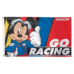 NASCAR 3' x 5' Single-Sided Deluxe Flag - Mickey Mouse