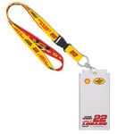 Joey Logano NASCAR Pennzoil Credential Holder with Lanyard