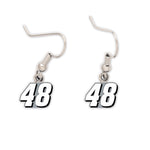 Jimmie Johnson NASCAR Driver Number Dangle Earrings