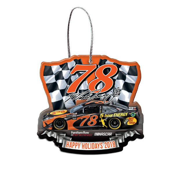 Martin Truex Jr NASCAR 2018 Dated Acrylic Ornament