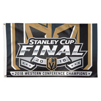 Vegas Golden Knights NHL 3' x 5' Single-Sided Deluxe Flag - 2018 Stanley Cup Western Conference Champions