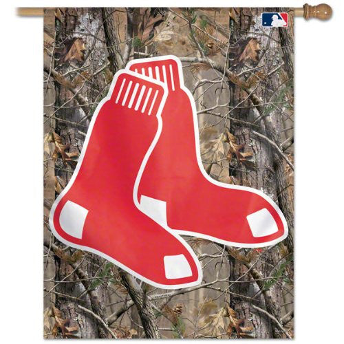Boston Red Sox MLB 27" x 37" Vertical Flag - Real Tree