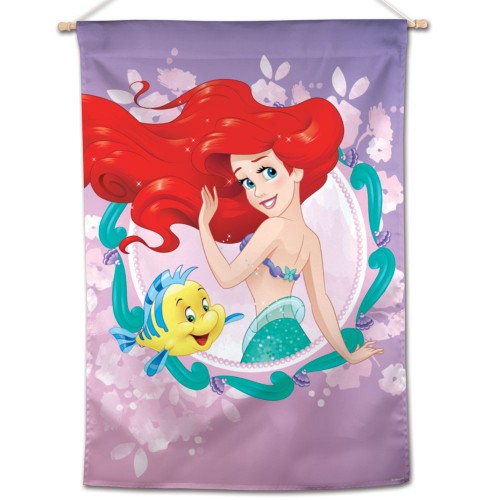 The Little Mermaid Disney 28" x 40" Vertical Flag - Ariel and Flouder