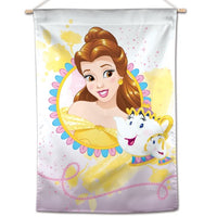 Beauty and The Beast Disney 28" x 40" Vertical Flag - Belle with Teapot
