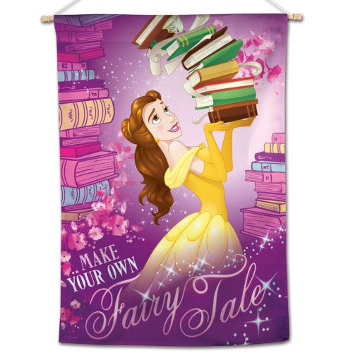 Beauty and The Beast Disney 28" x 40" Vertical Flag - Belle Make Your Own Fairy Tale