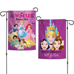 Walt Disney Princesses 2-Sided 12" x 18" Garden Flag - Adventure Begins Here