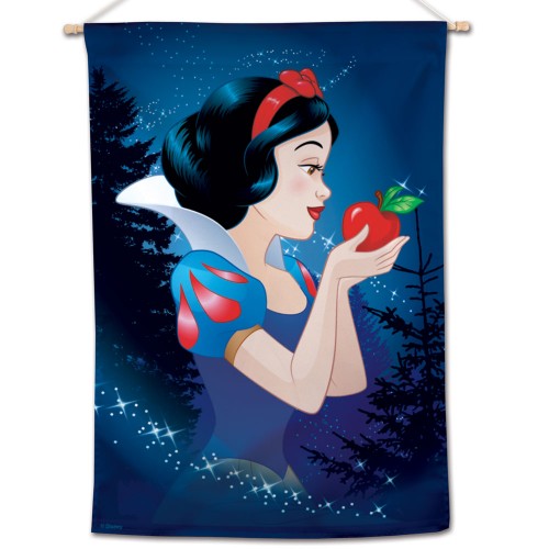 Snow White Disney 28" x 40" Vertical Flag - Snow White with Apple