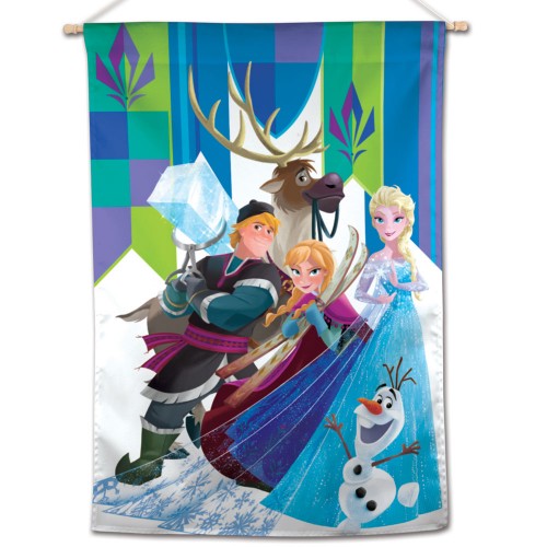 wijs Nauwgezet Merg Disney Frozen Characters Flag with Elsa, Anna, Kristoff, Sven, Olaf –  Racing Rox