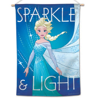 Frozen Disney 28" x 40" Vertical Flag - Elsa Sparkle & Light